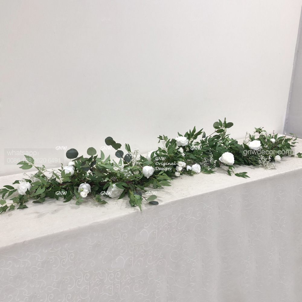 Artificial flower garland