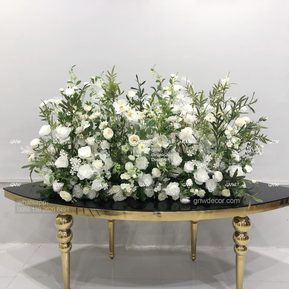Artificial flower walkway