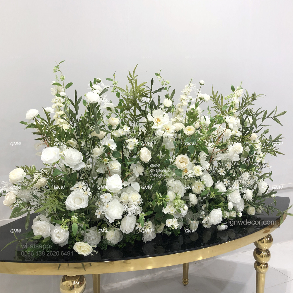 Artificial flower walkway