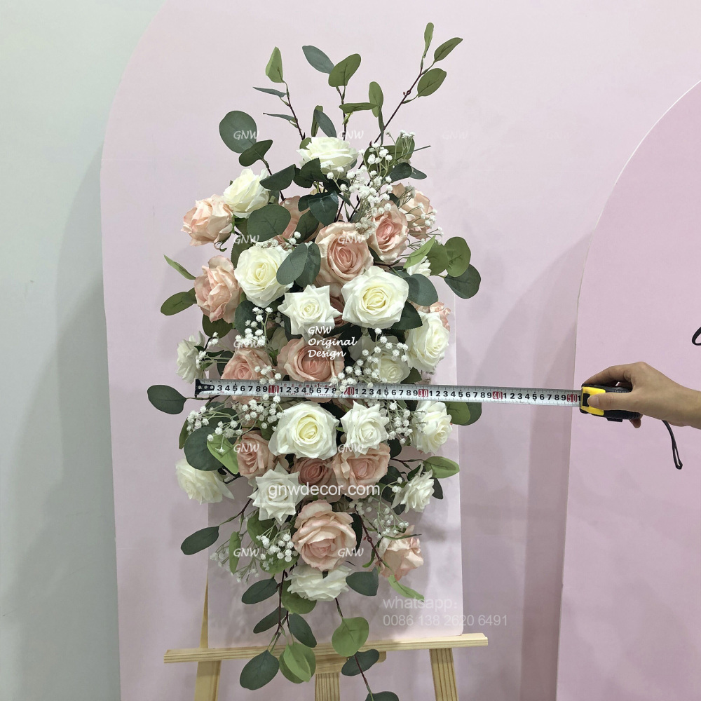 Artificial flower top table runner strip