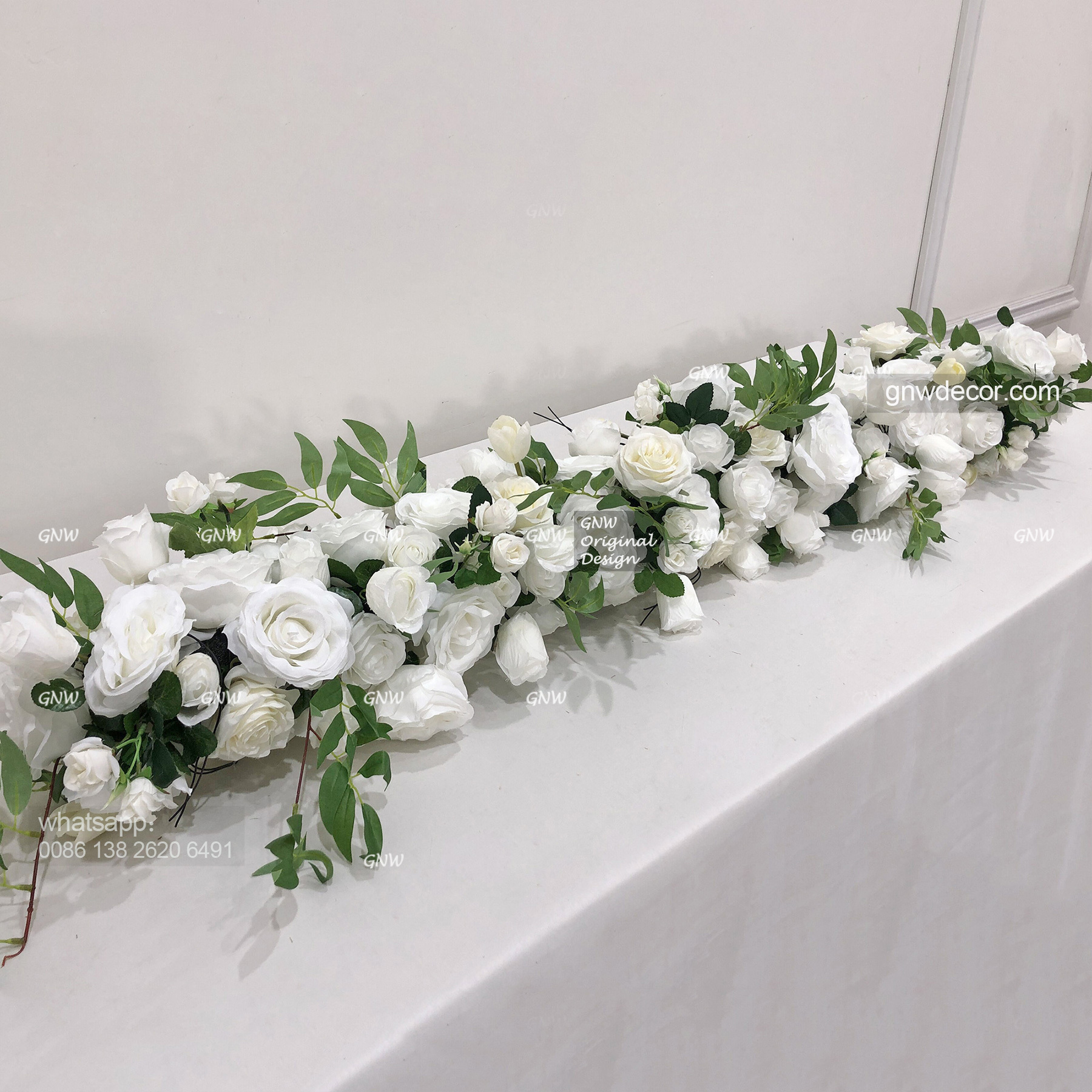 Artificial flower garland