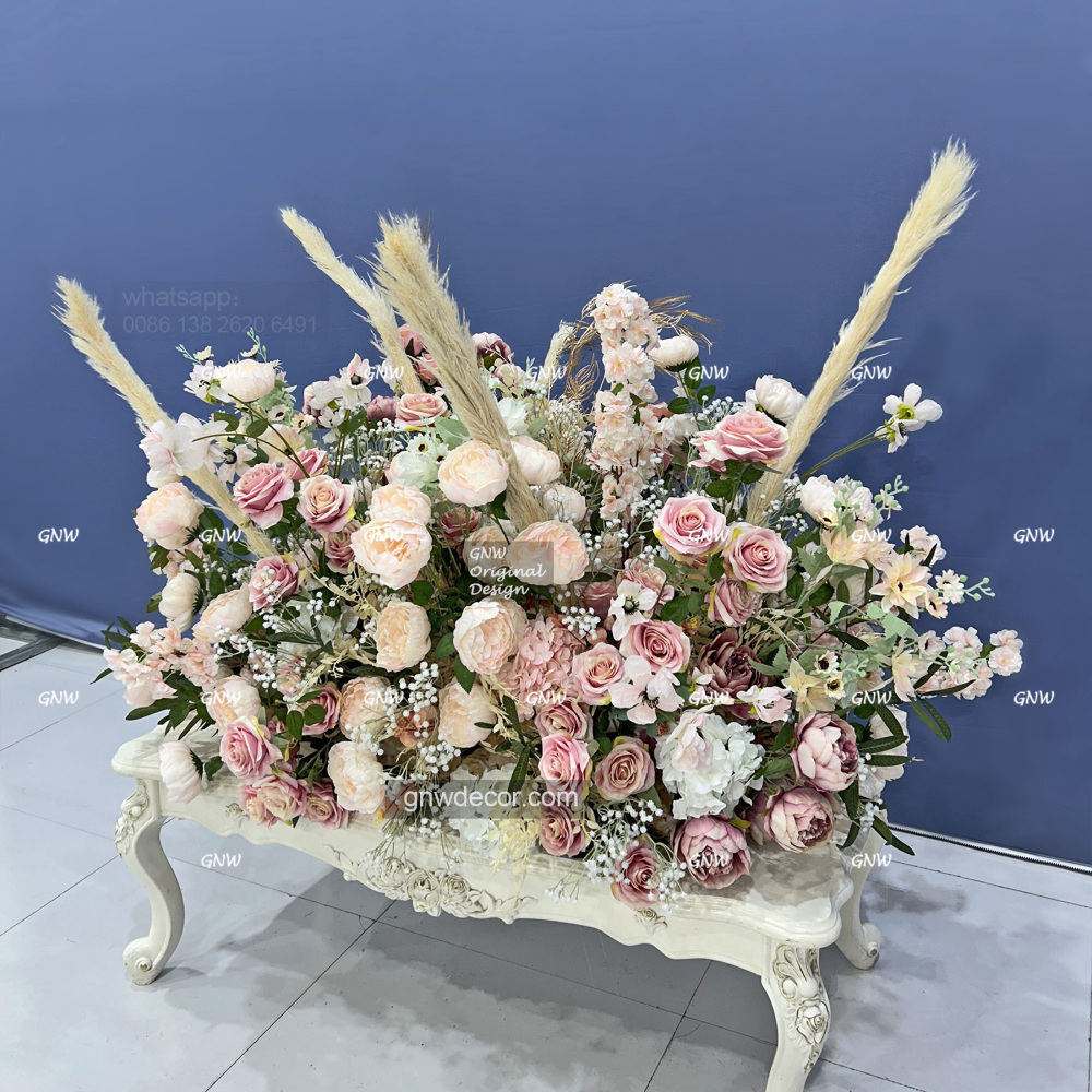 Artificial flower walkway