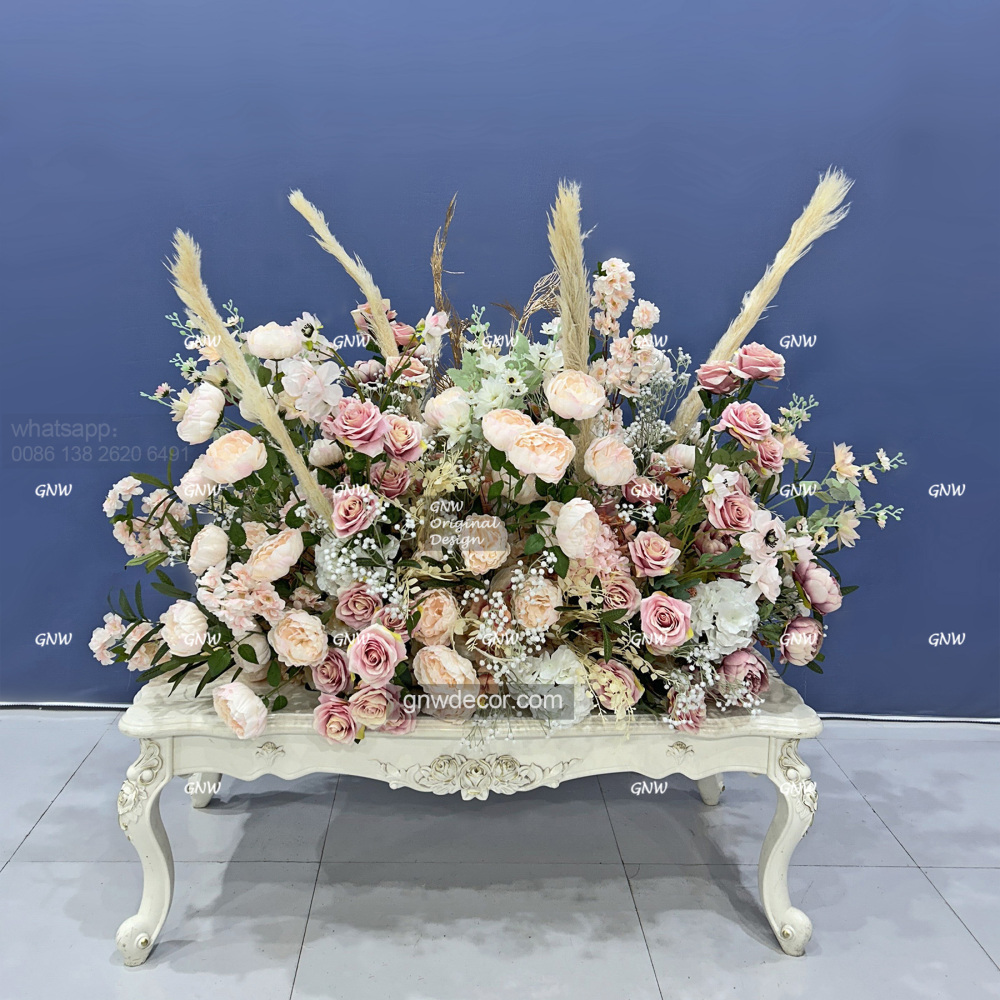 Artificial flower walkway