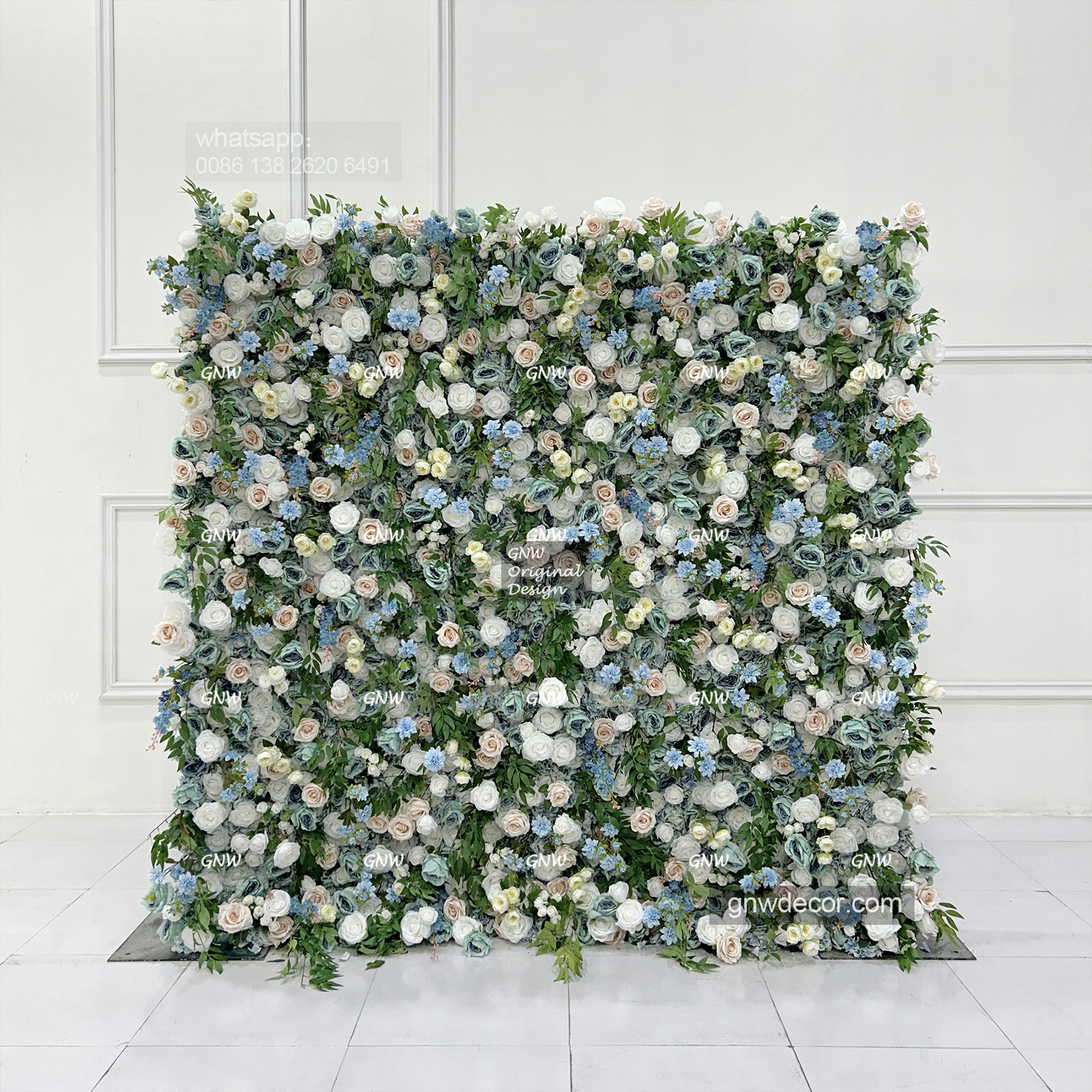 Artificial flower wall 8ft x 8ft