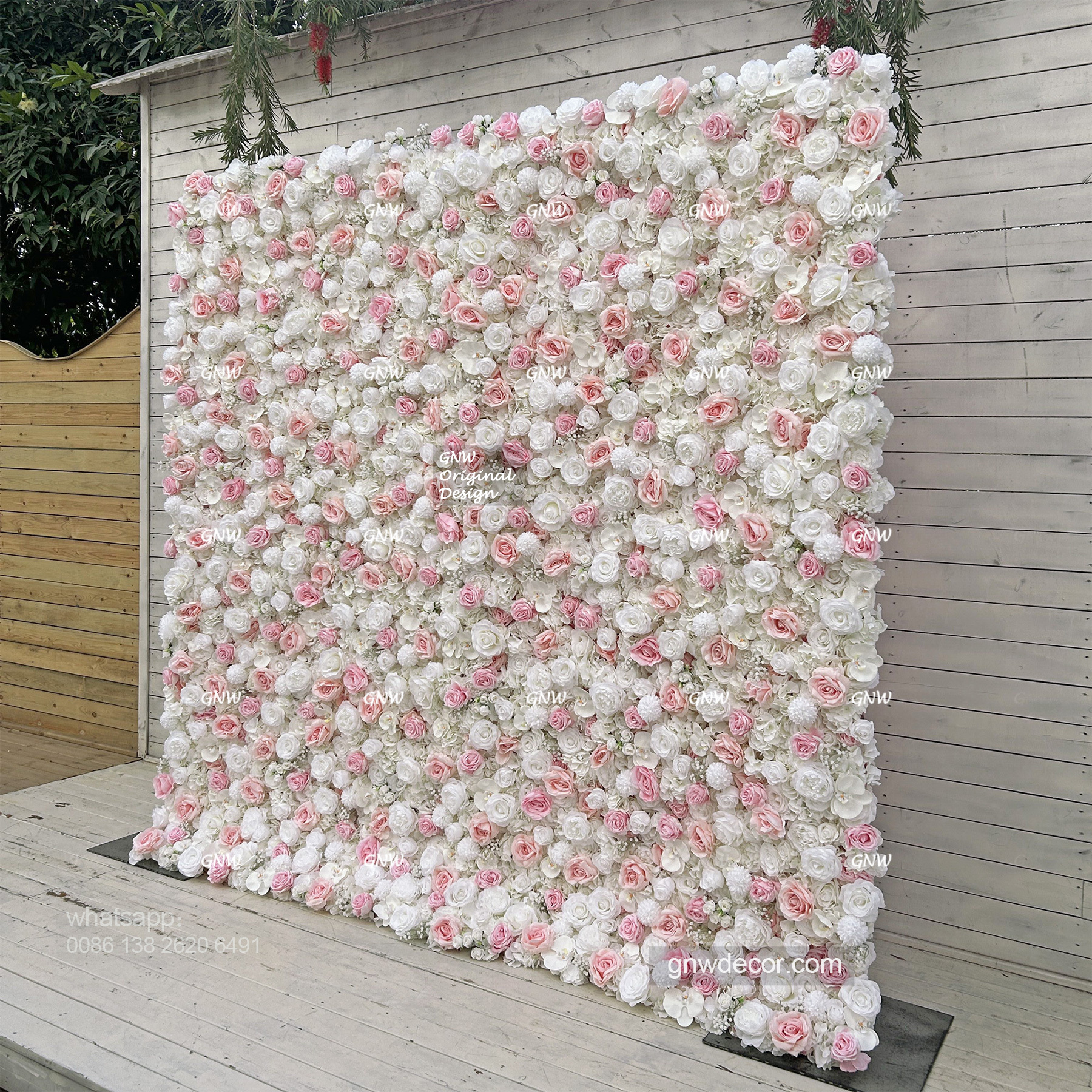 Artificial flower wall 8ft x 10ft
