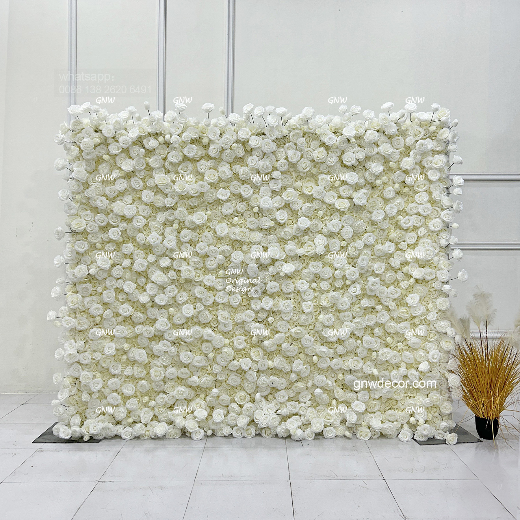Artificial flower wall 8ft x 10ft