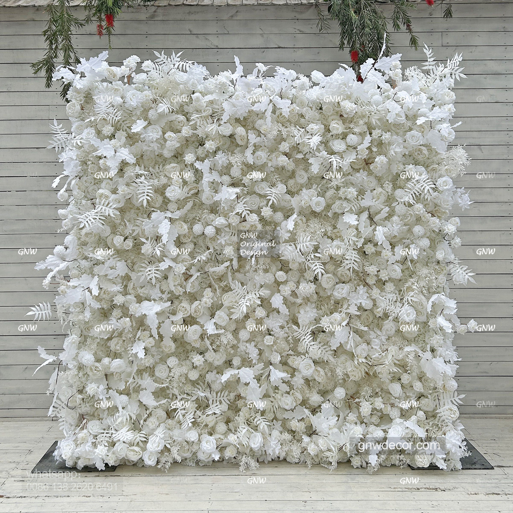 Artificial flower wall 8ft x 8ft