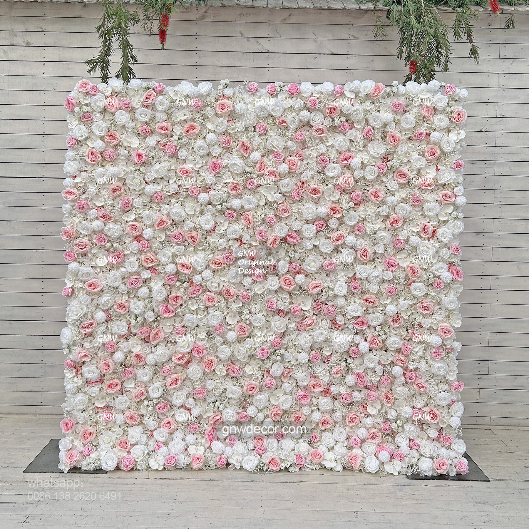 Artificial flower wall 8ft x 10ft