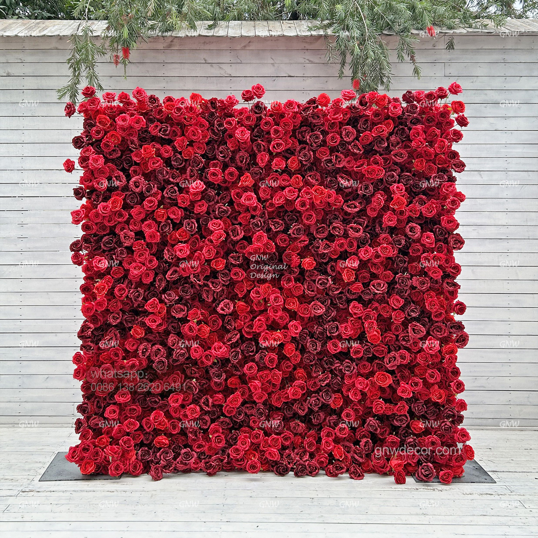 Artificial flower wall 8ft x 8ft