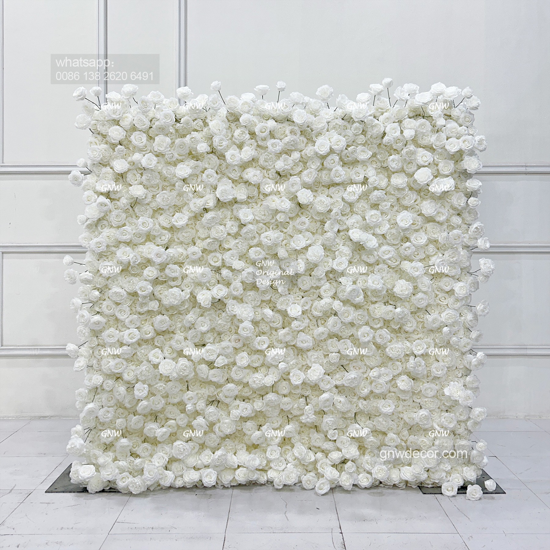 Artificial flower wall 8ft x 8ft