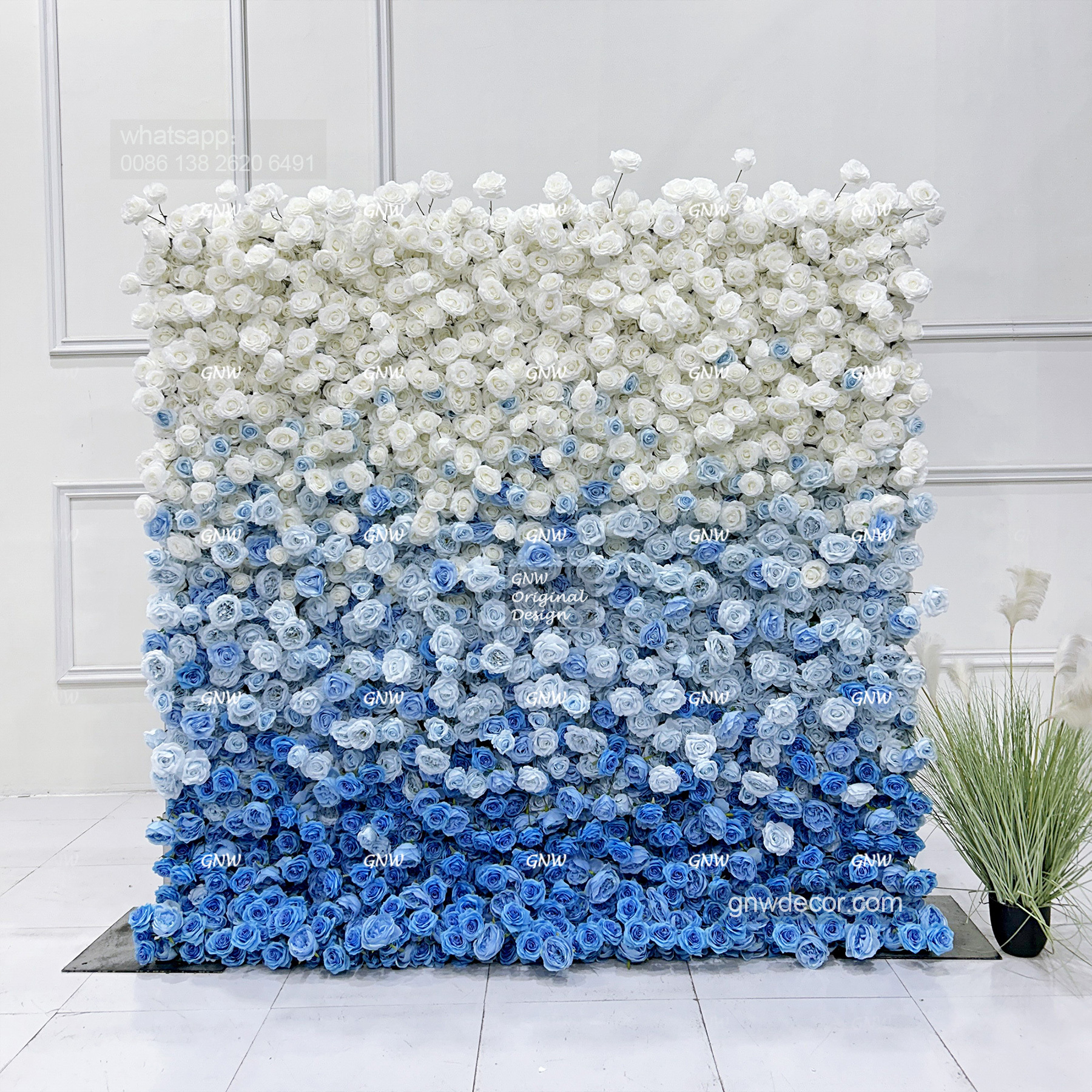 Artificial flower wall 8ft x 8ft