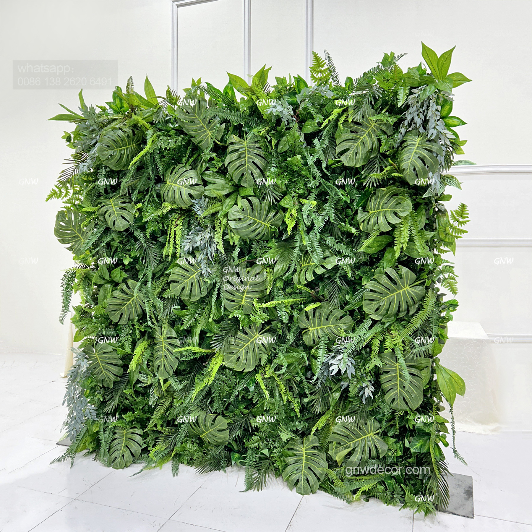 Artificial flower wall 8ft x 8ft