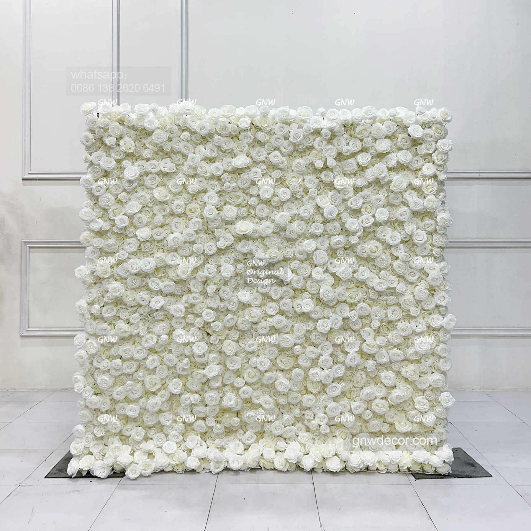 Artificial flower wall 8ft x 8ft