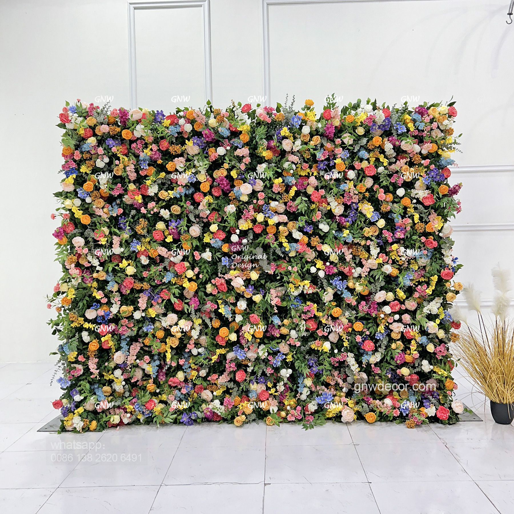 Artificial flower wall 8ft x 10ft
