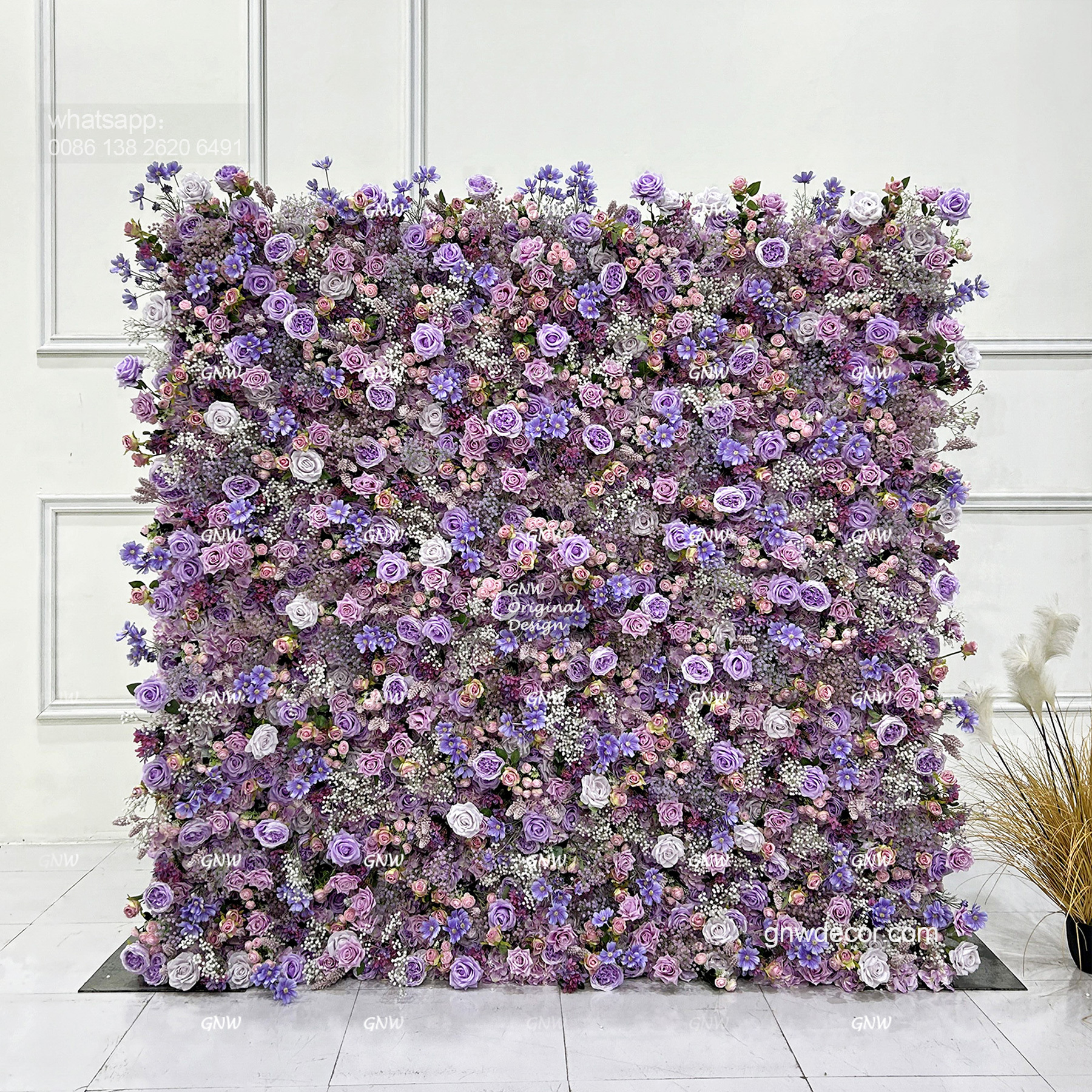 Artificial flower wall 8ft x 8ft