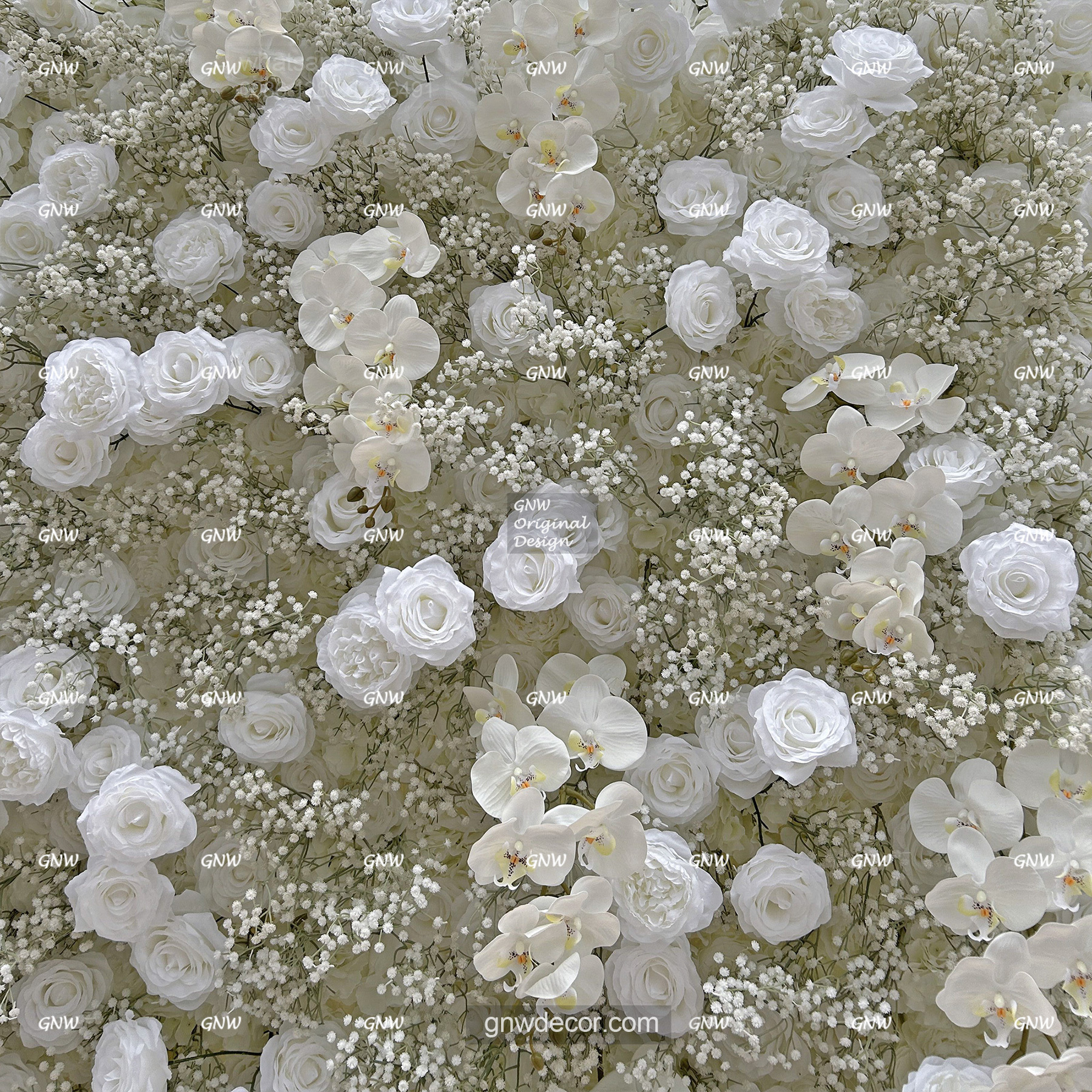 Artificial flower wall 8ft x 8ft