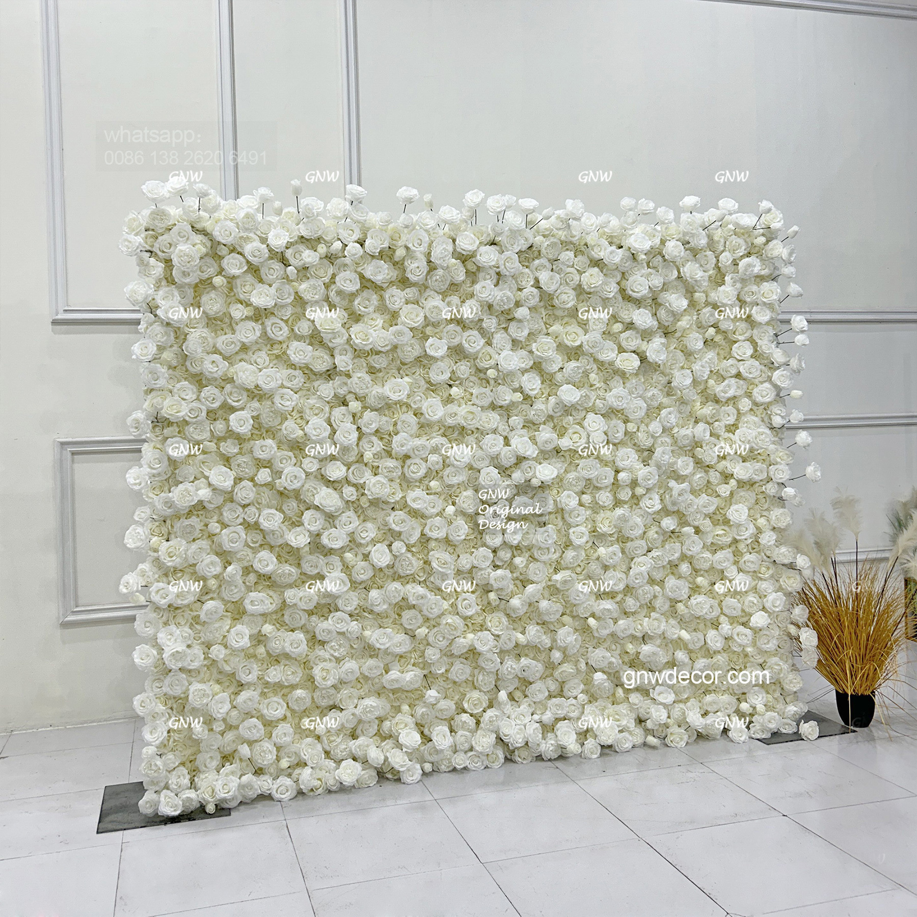 Artificial flower wall 8ft x 10ft