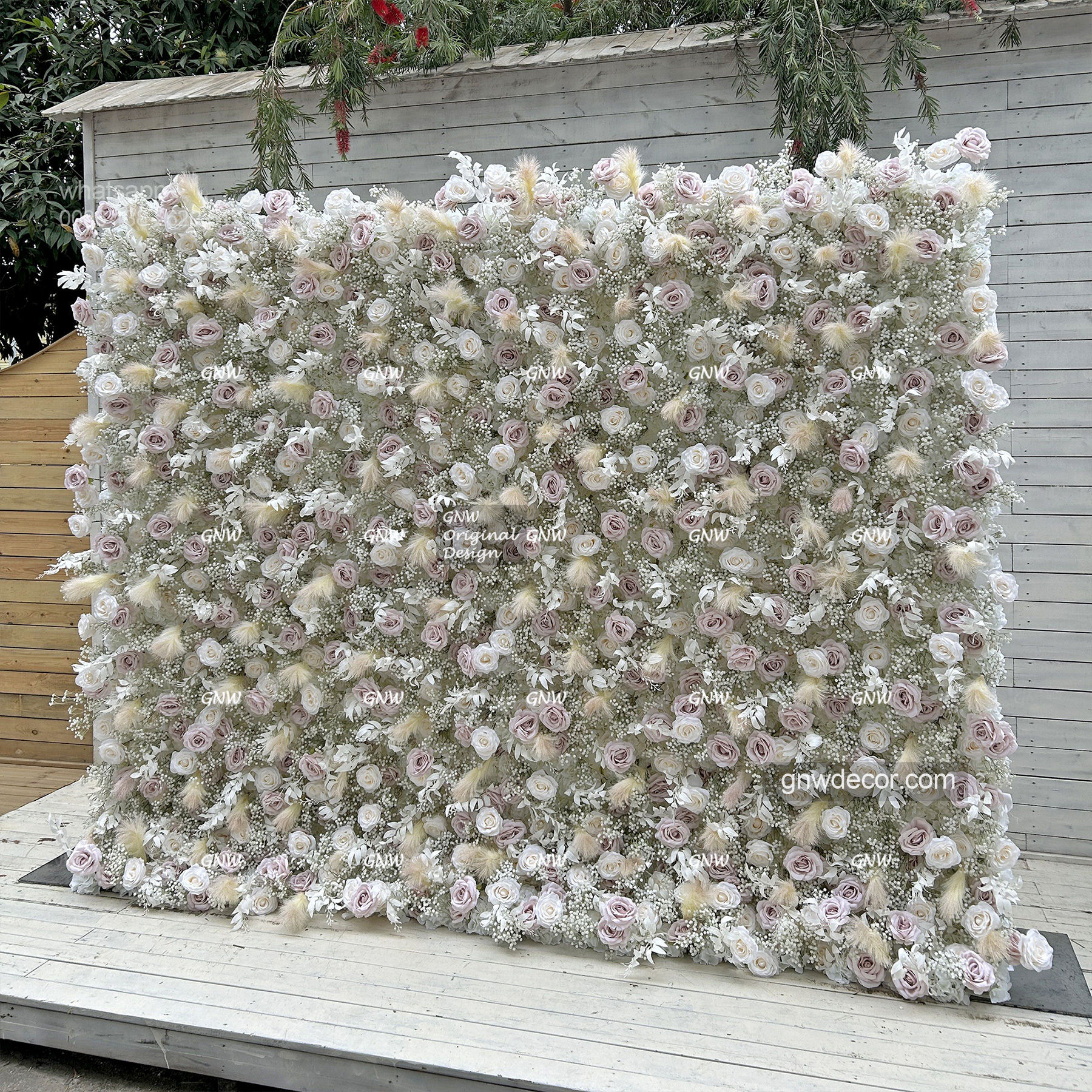 Artificial flower wall 8ft x 10ft