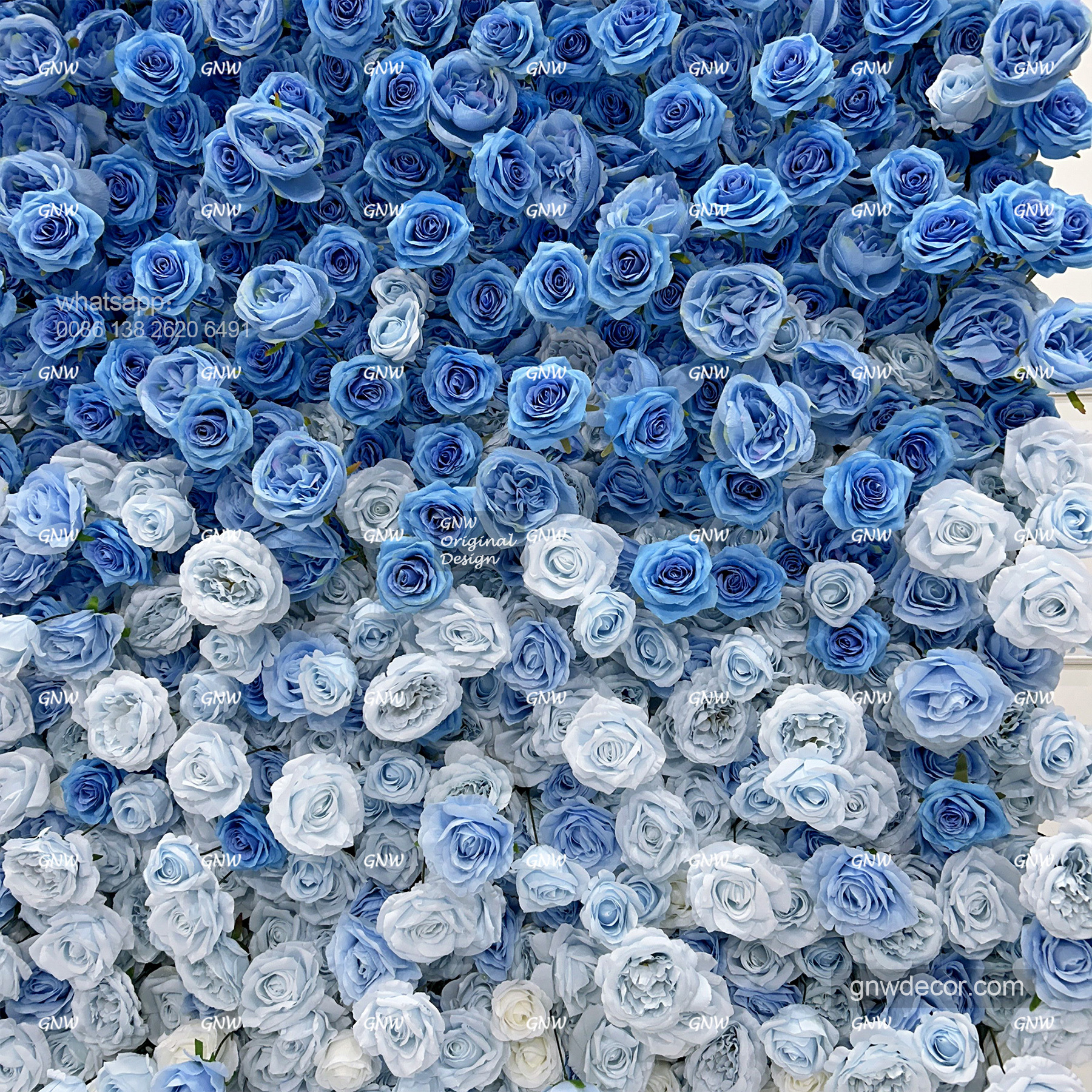Artificial flower wall 8ft x 8ft