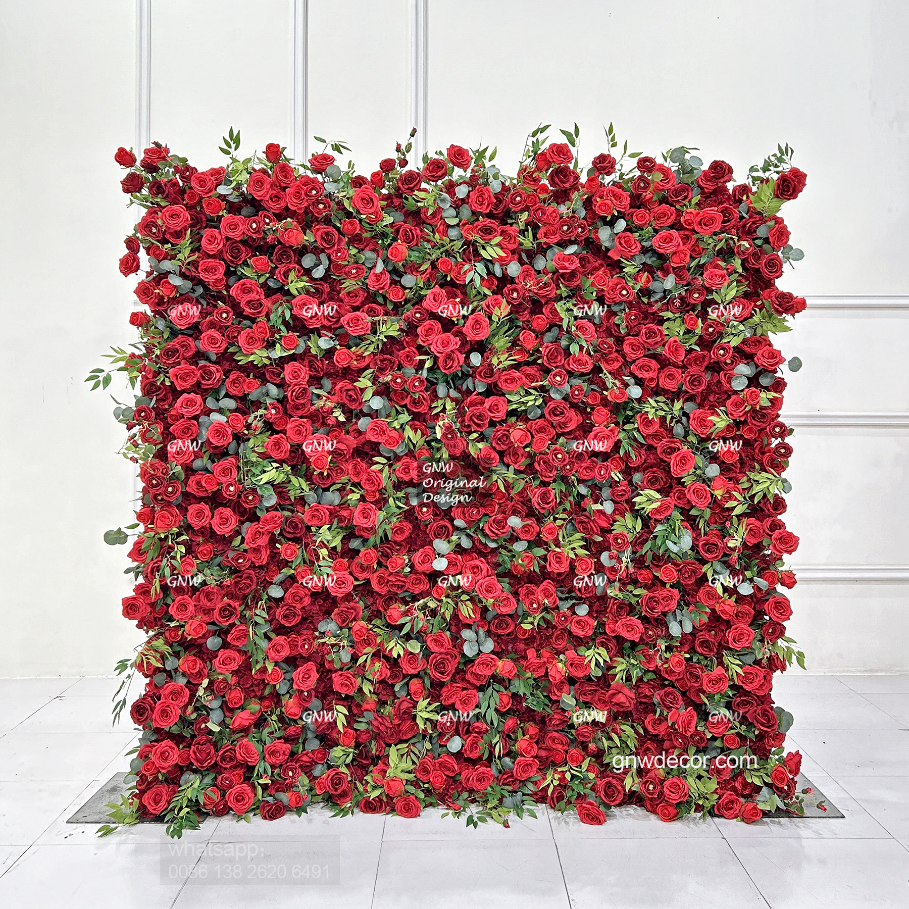 Artificial flower wall 8ft x 8ft