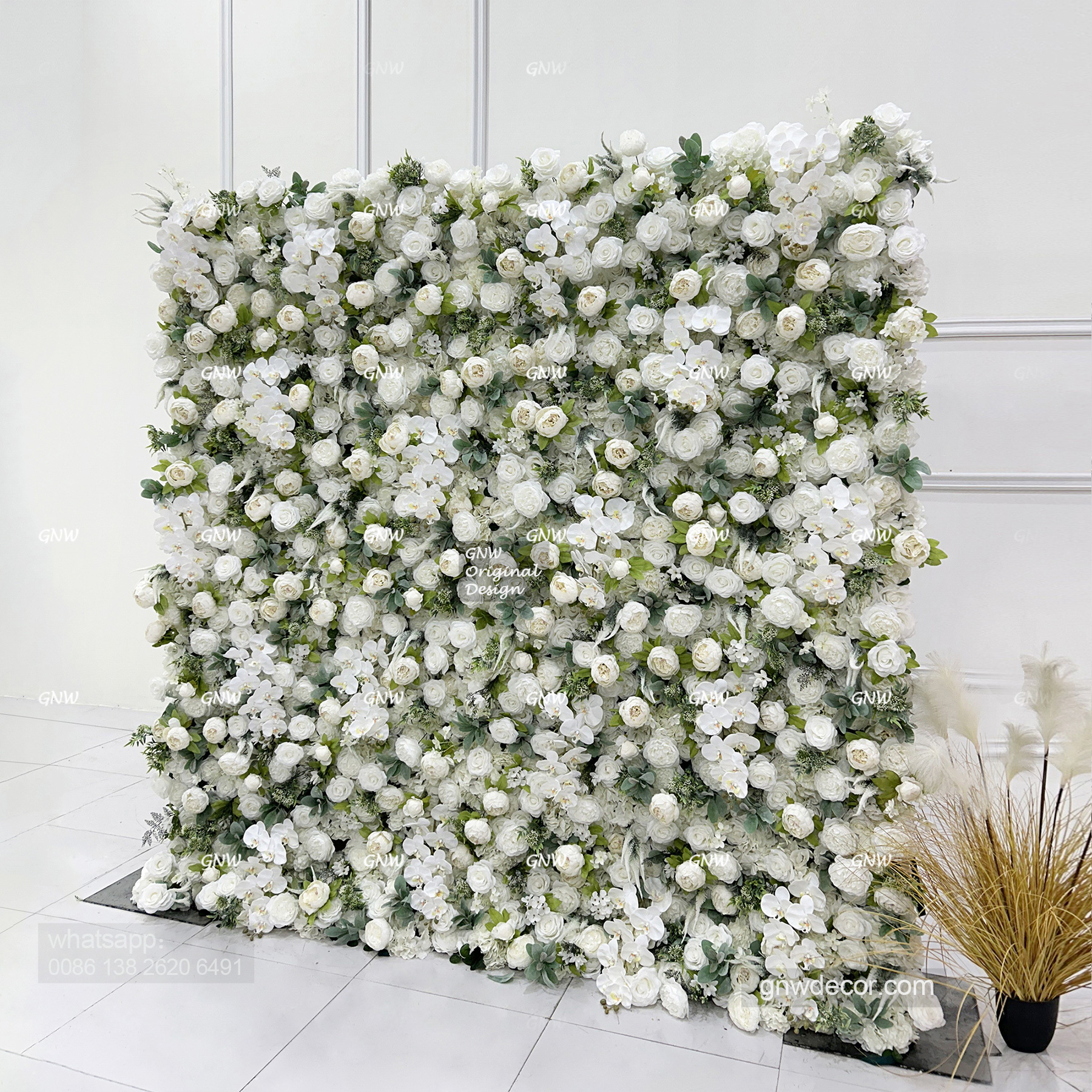 Artificial flower wall 8ft x 8ft