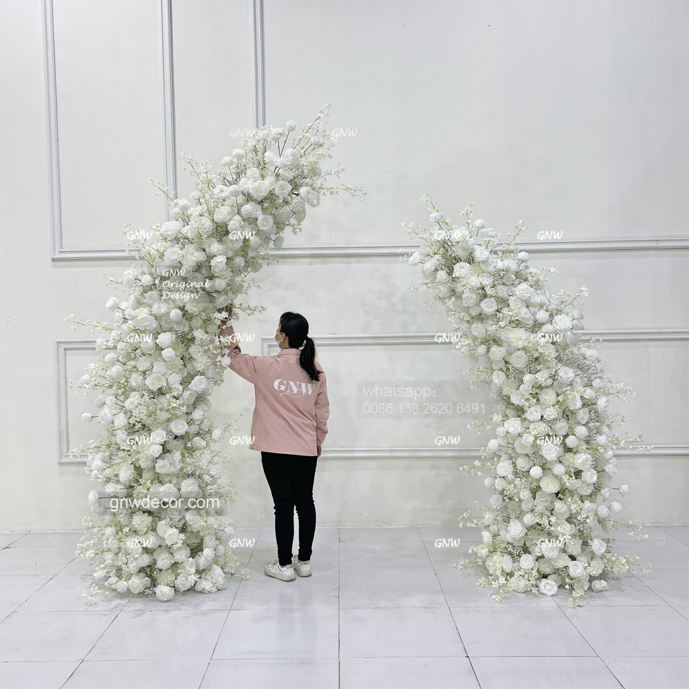 Artificial flower arch : 11 pillars