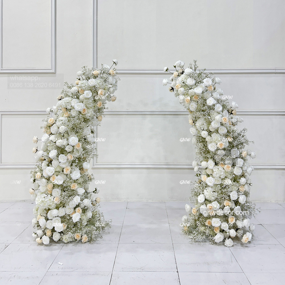 Artificial flower arch : 11 pillars