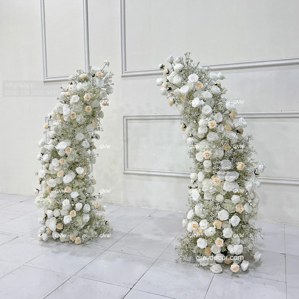 Artificial flower arch : 11 pillars