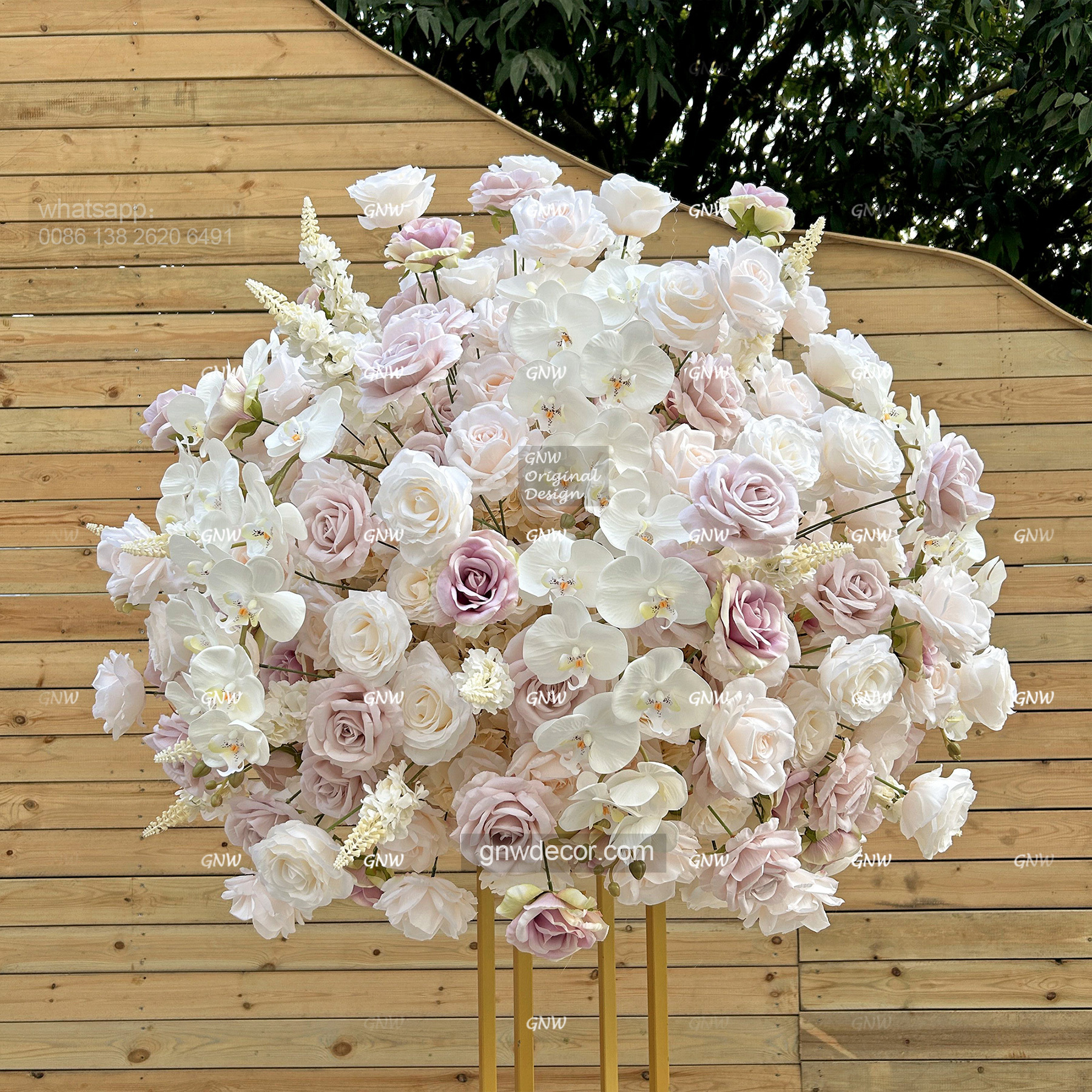 Artificial flower table centerpieces ball 40''