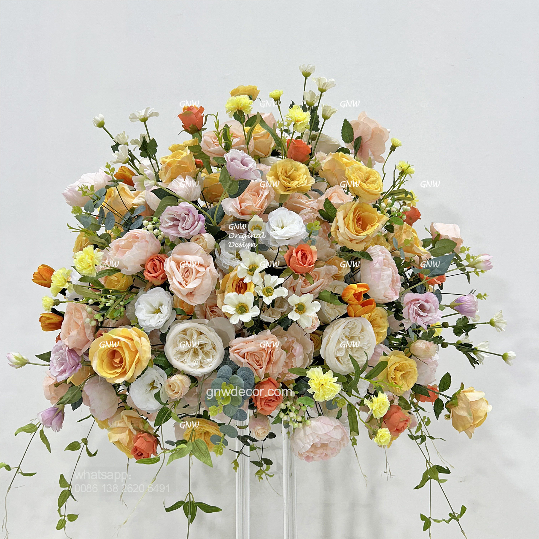 Artificial flower table centerpieces ball 34''