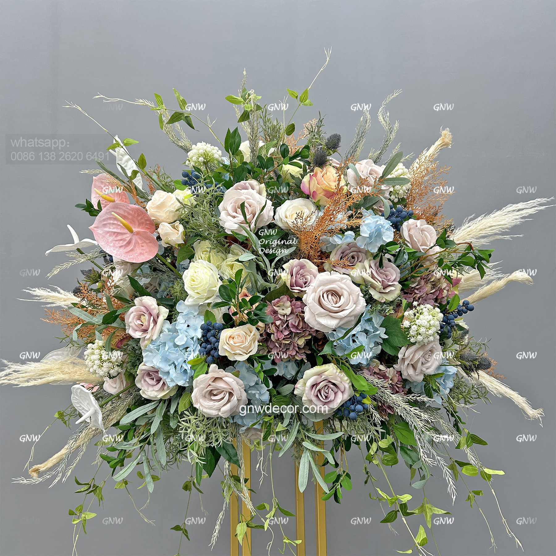 Artificial flower table centerpieces ball 34''