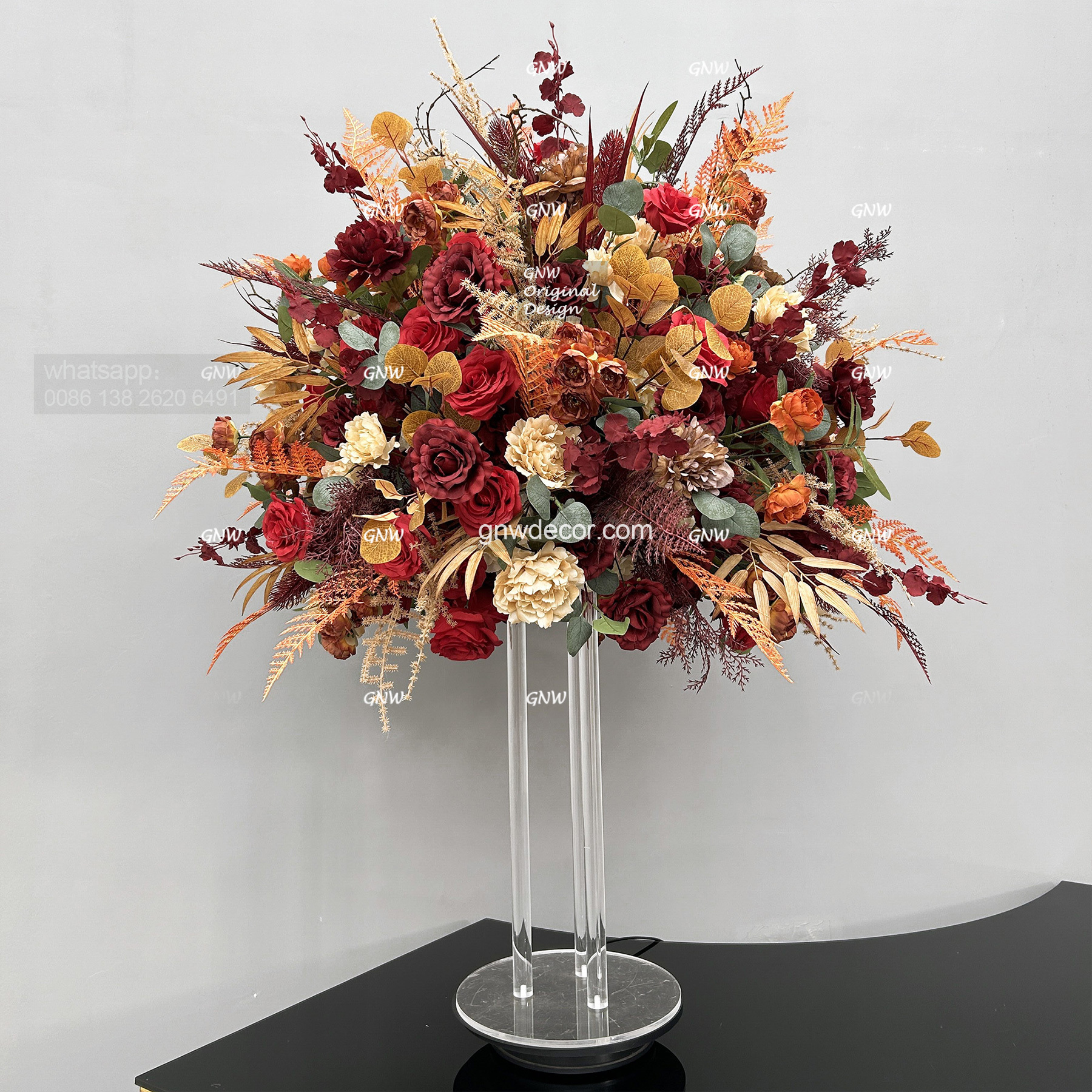 Artificial flower table centerpieces ball 34''