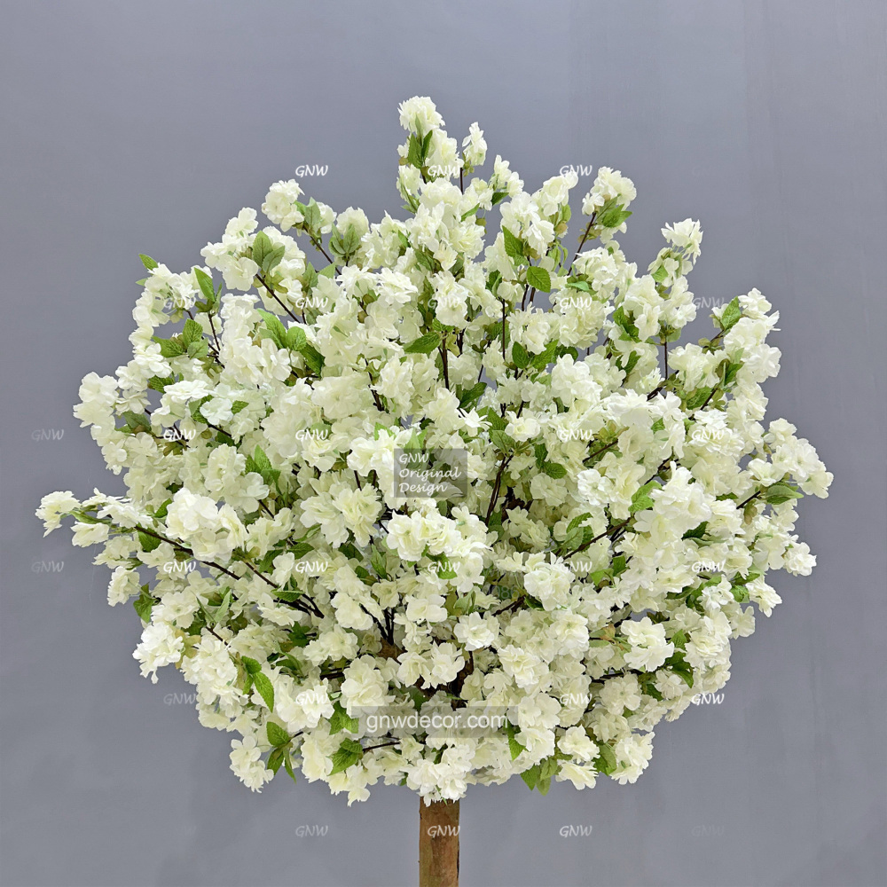 Artificial flower tree for table centerpiece