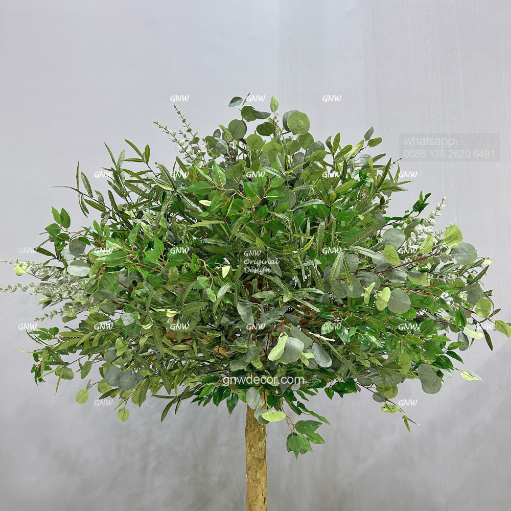 Artificial flower tree for table centerpiece