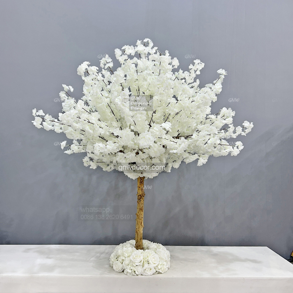 Artificial flower tree for table centerpiece