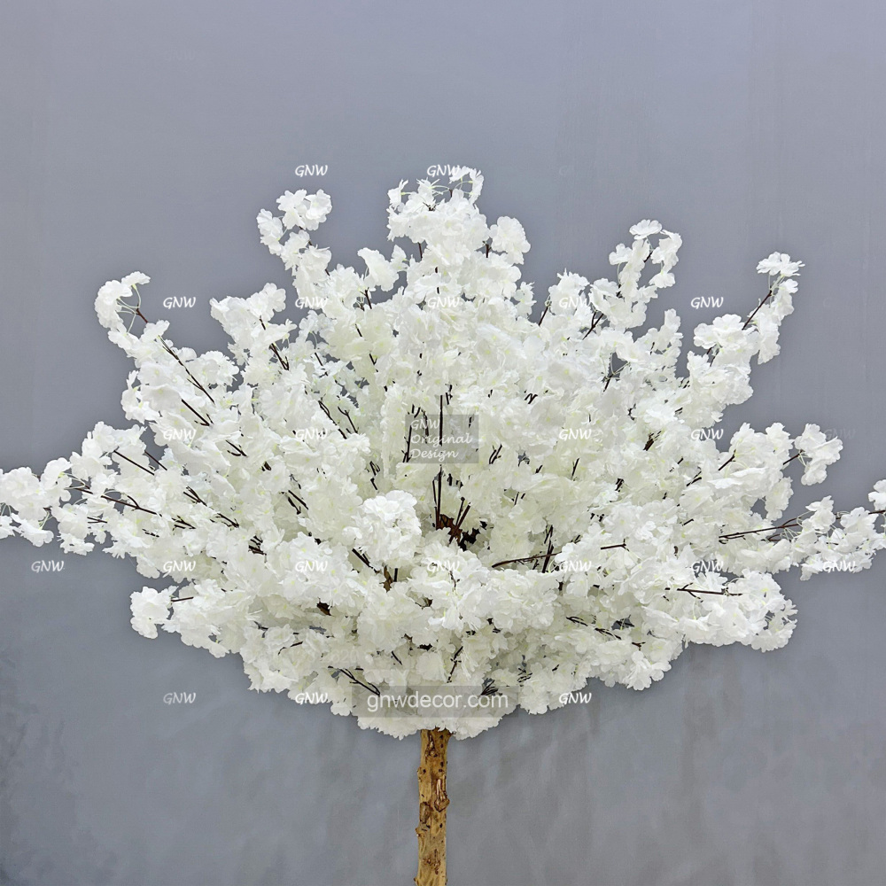 Artificial flower tree for table centerpiece