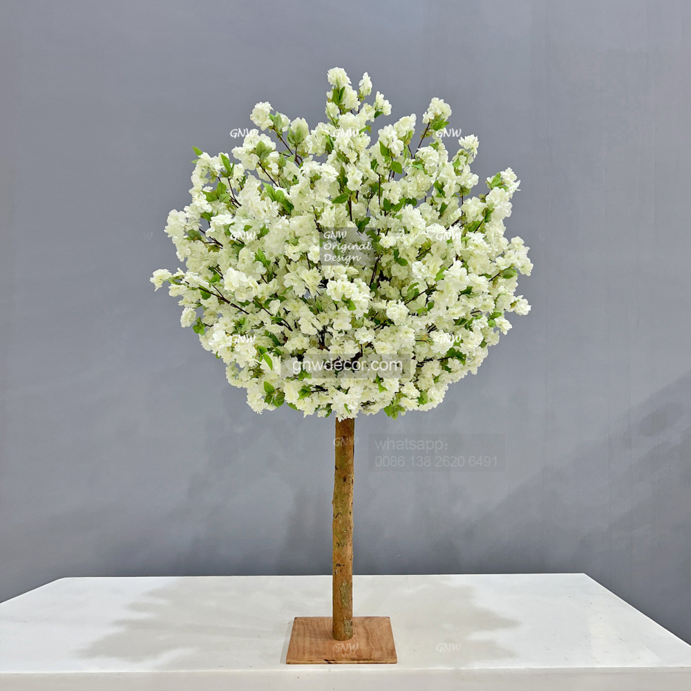 Artificial flower tree for table centerpiece