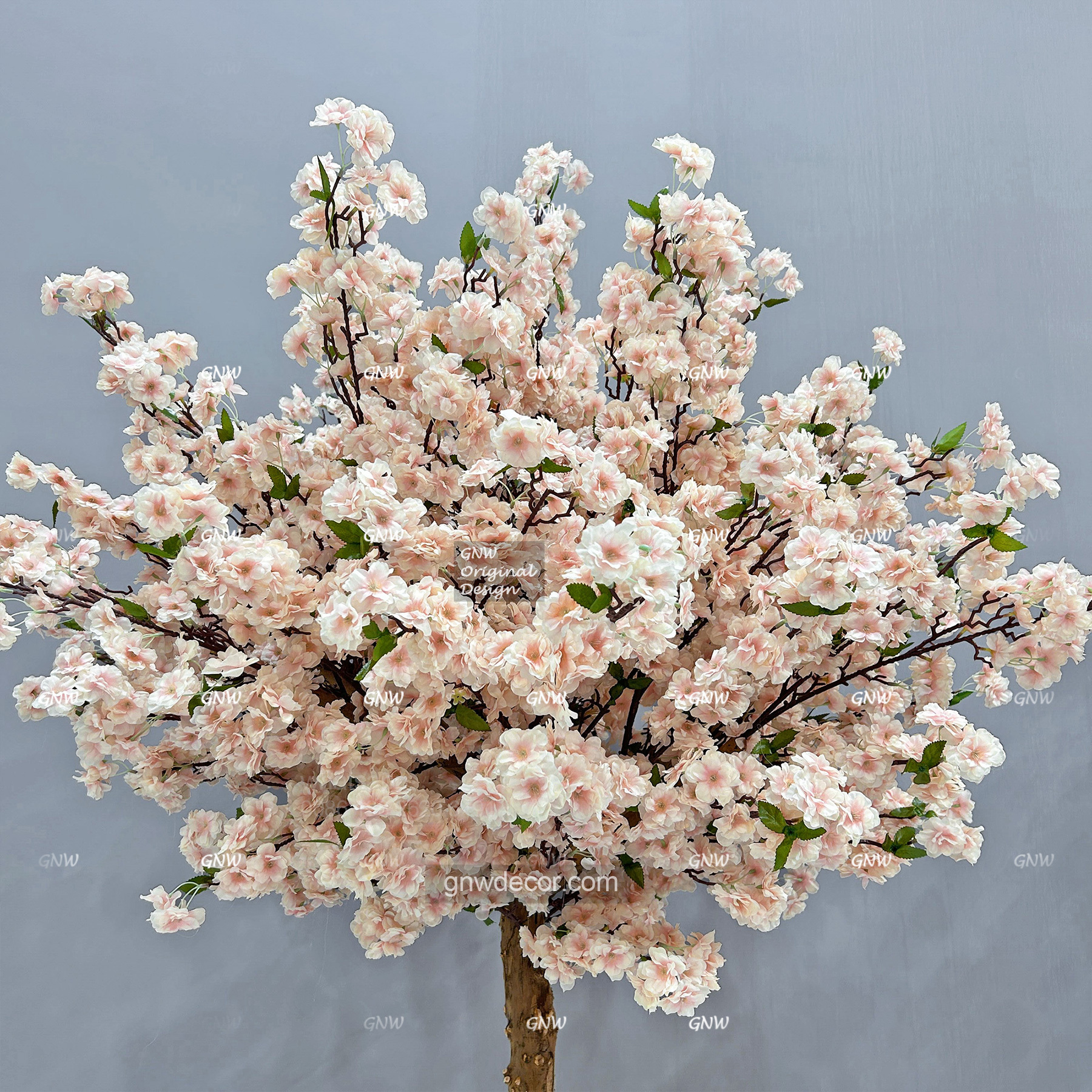 Artificial flower tree for table centerpiece
