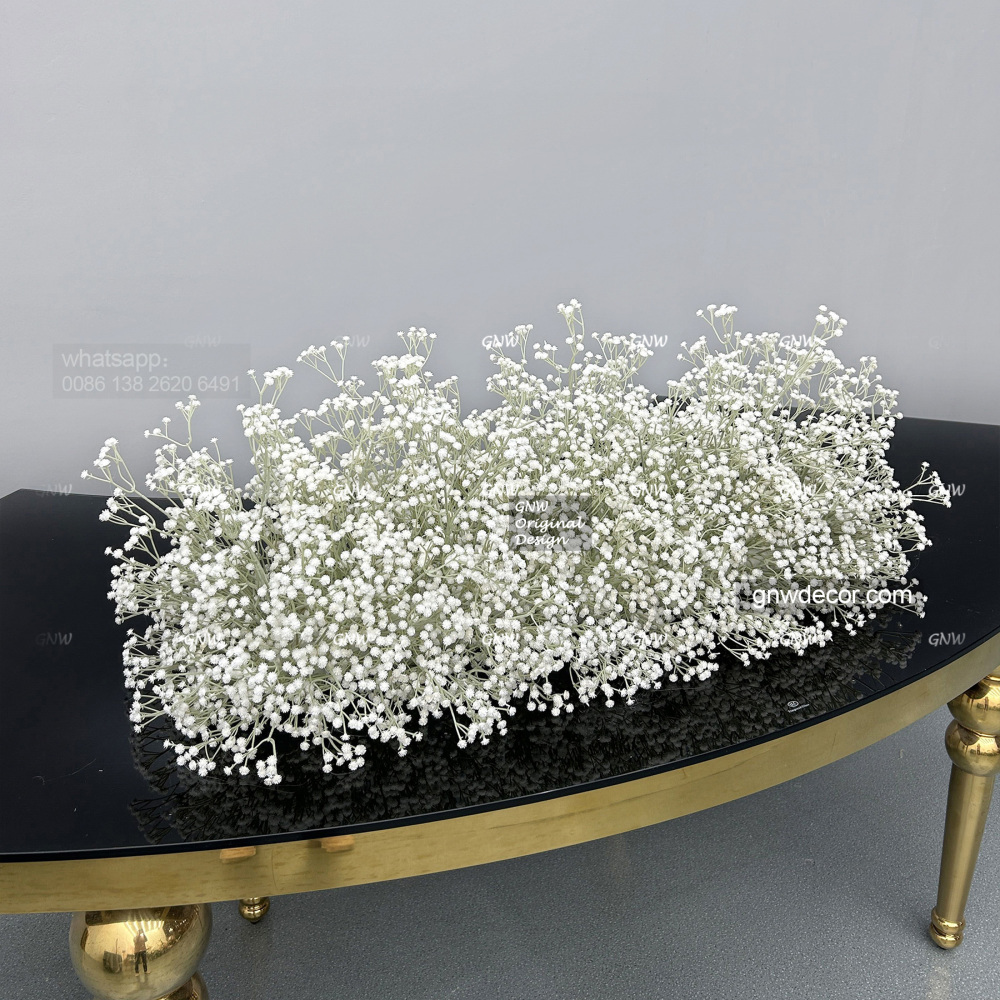 Artificial flower top table runner strip