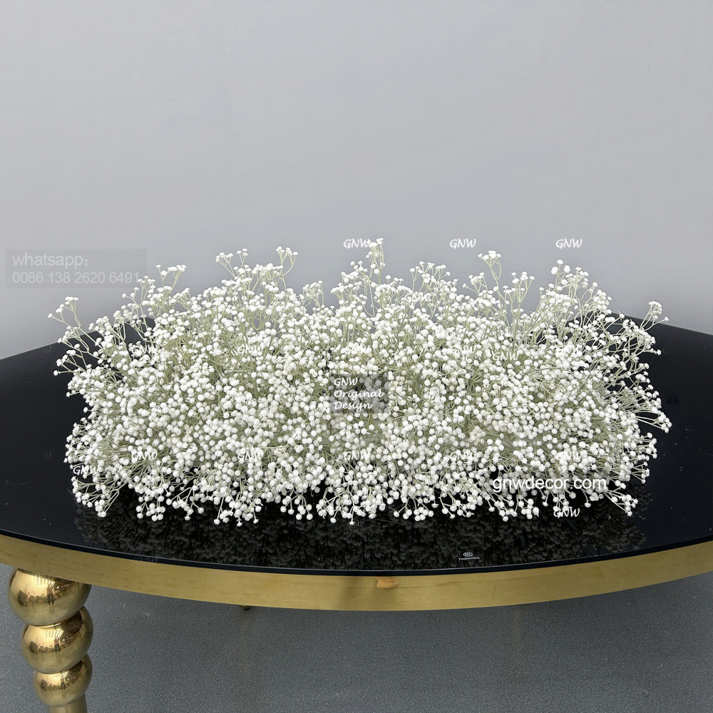 Artificial flower top table runner strip