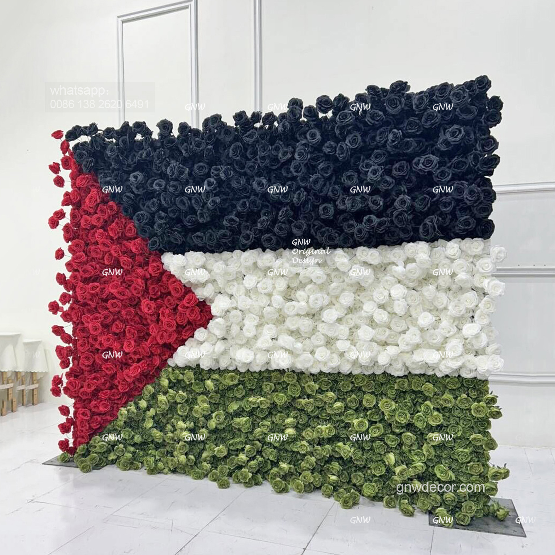 Artificial flower wall 8ft x 10ft