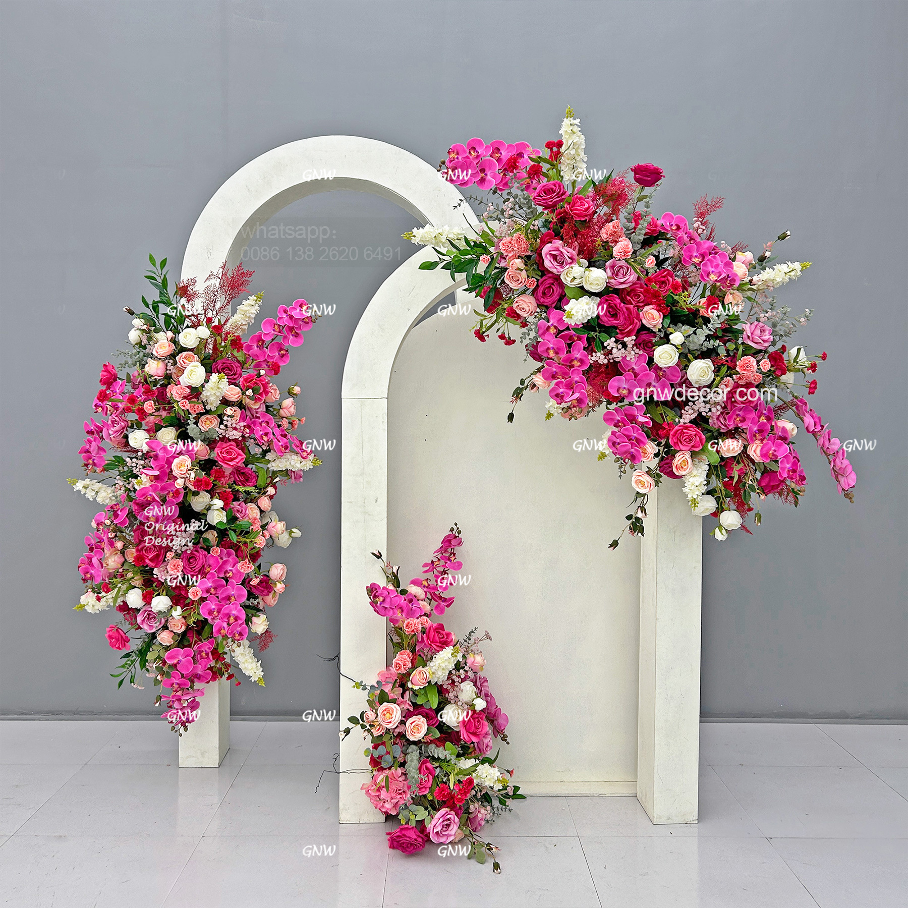 Artificial flower arch : other shape