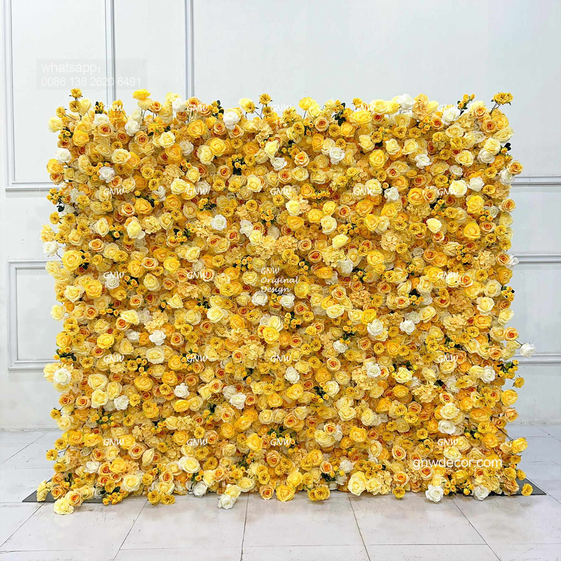 Artificial flower wall 8ft x 10ft