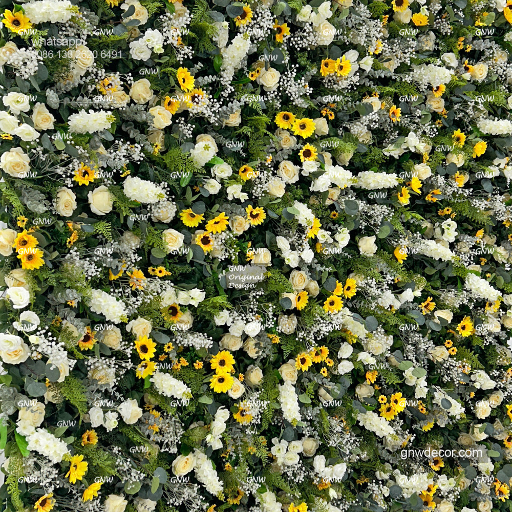 Artificial flower wall 8ft x 8ft