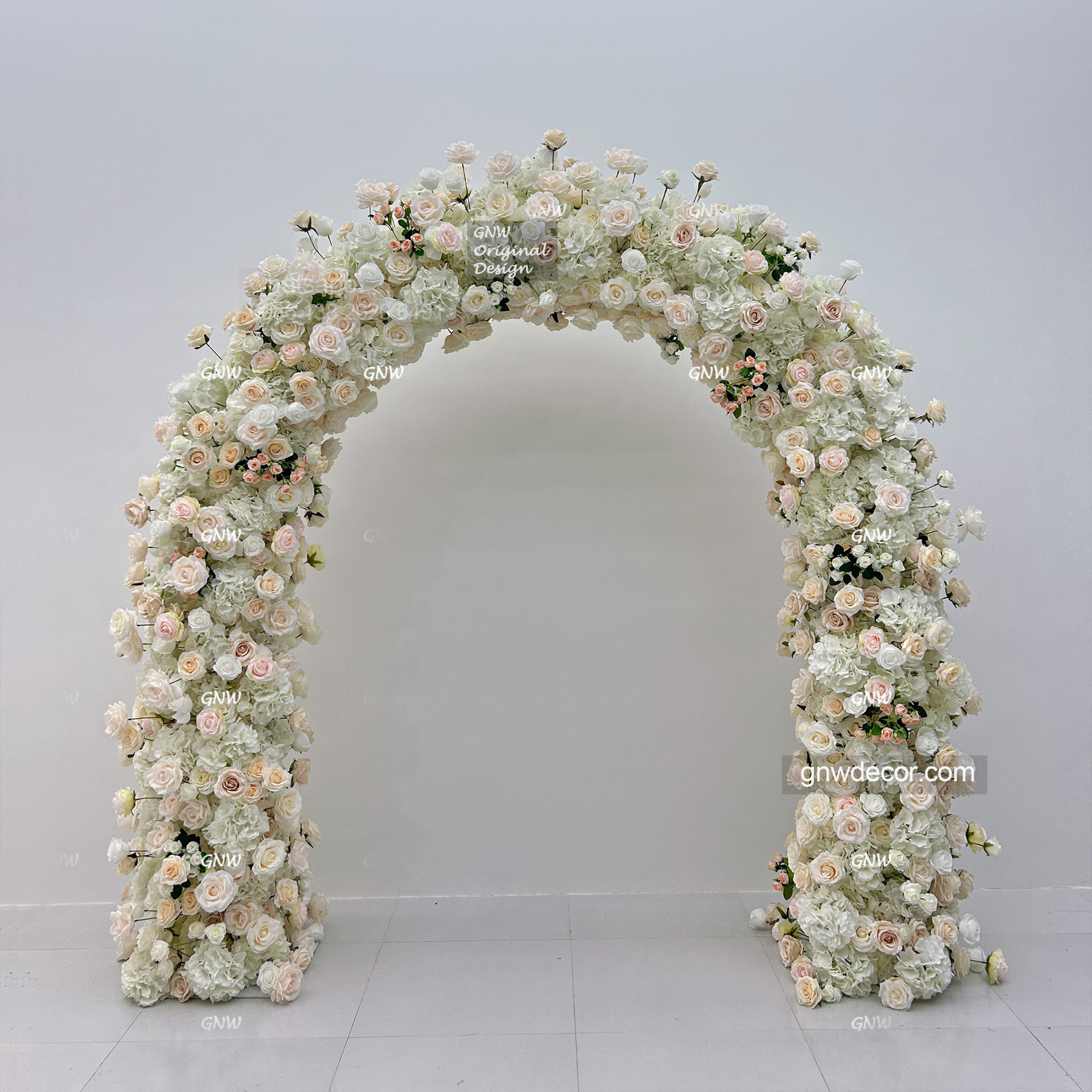 Artificial flower arch : n shape