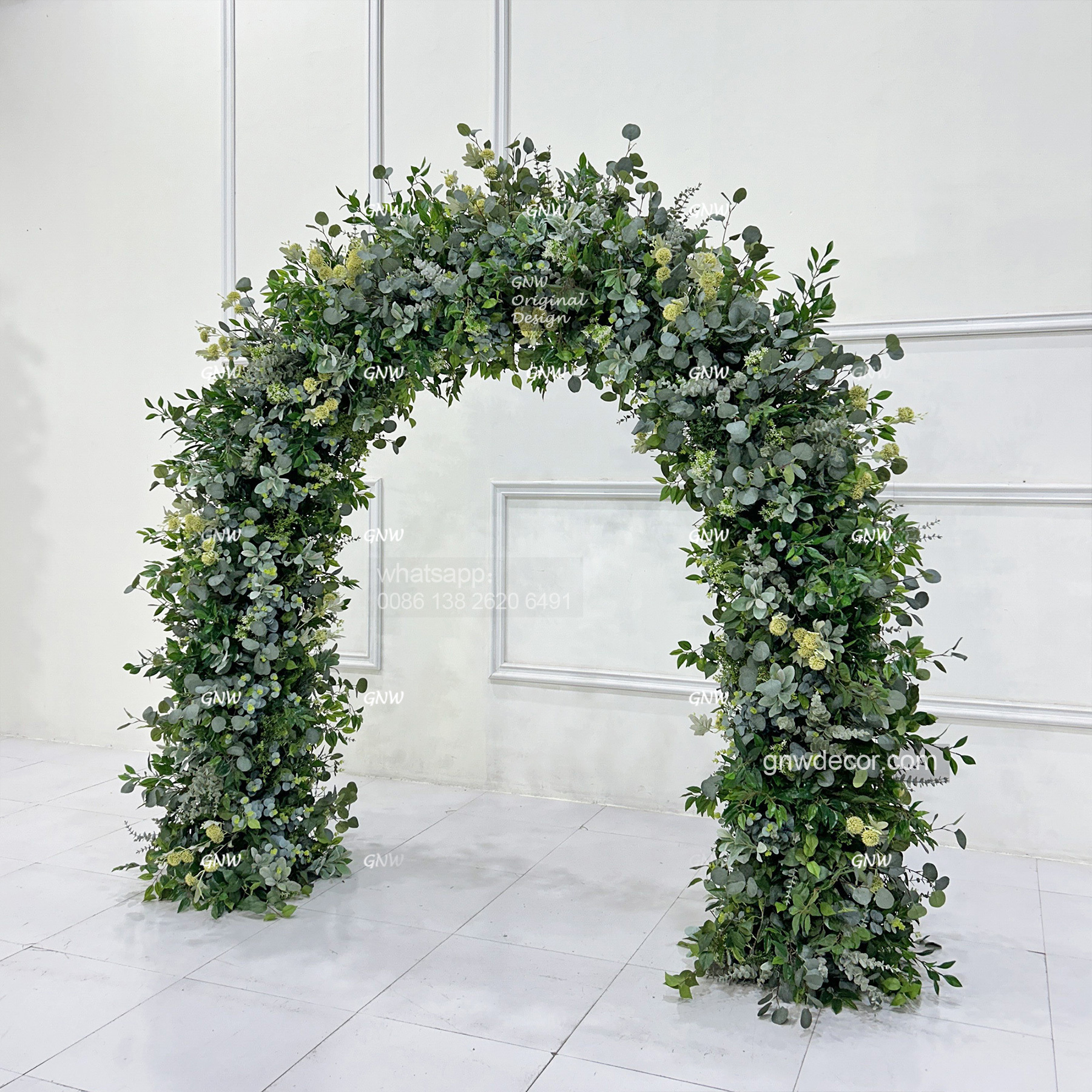 Artificial flower arch : n shape