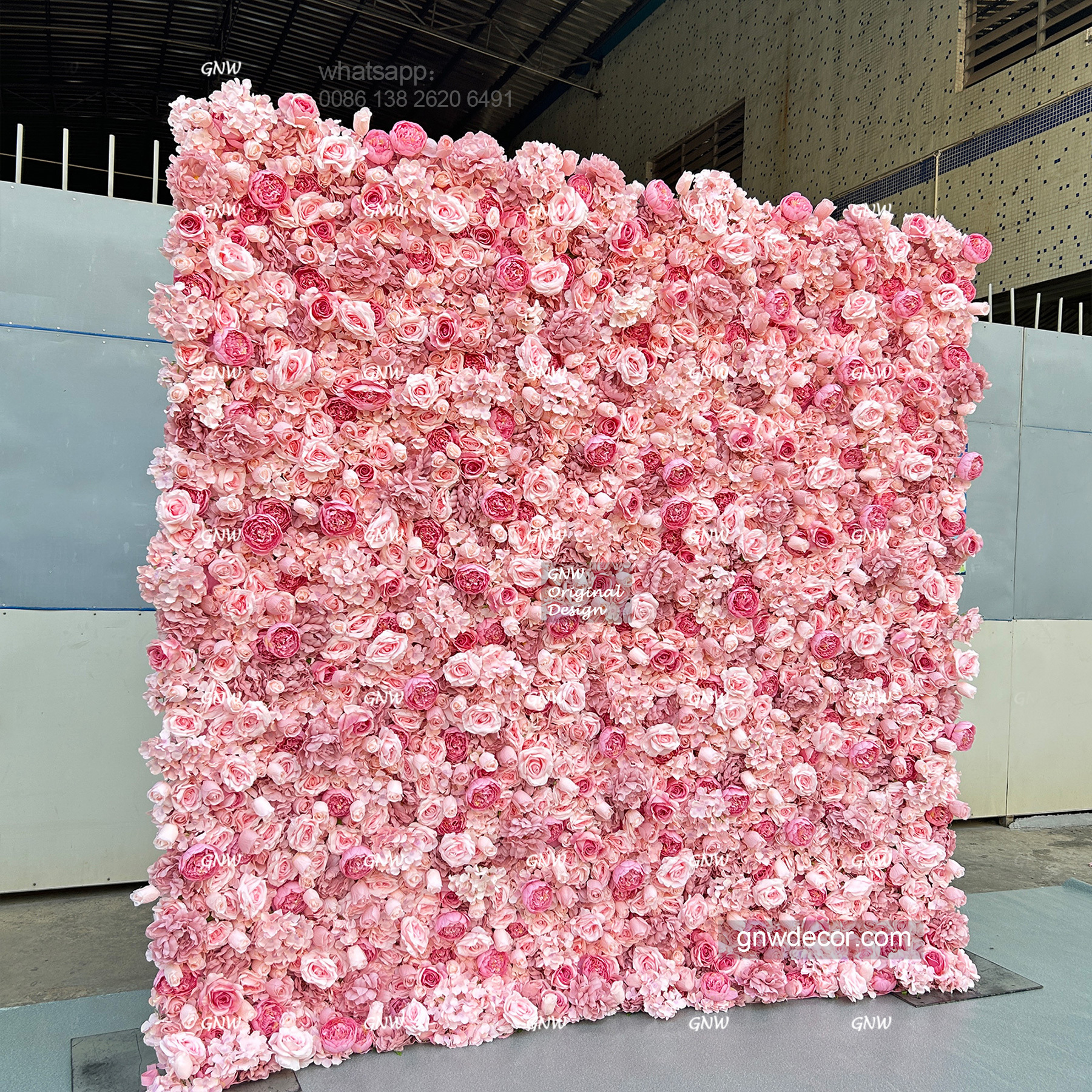 Artificial flower wall 8ft x 8ft
