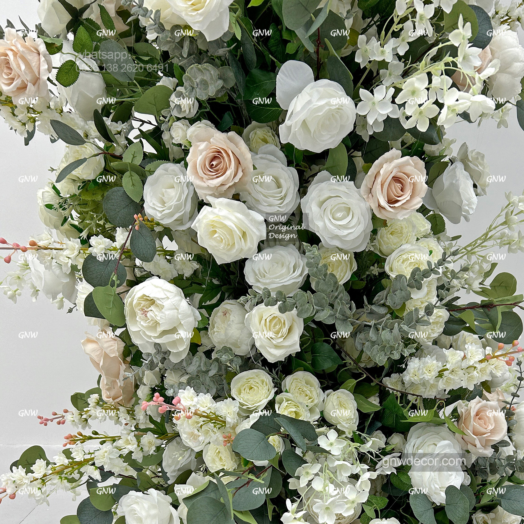 Artificial flower arch : 11 pillars