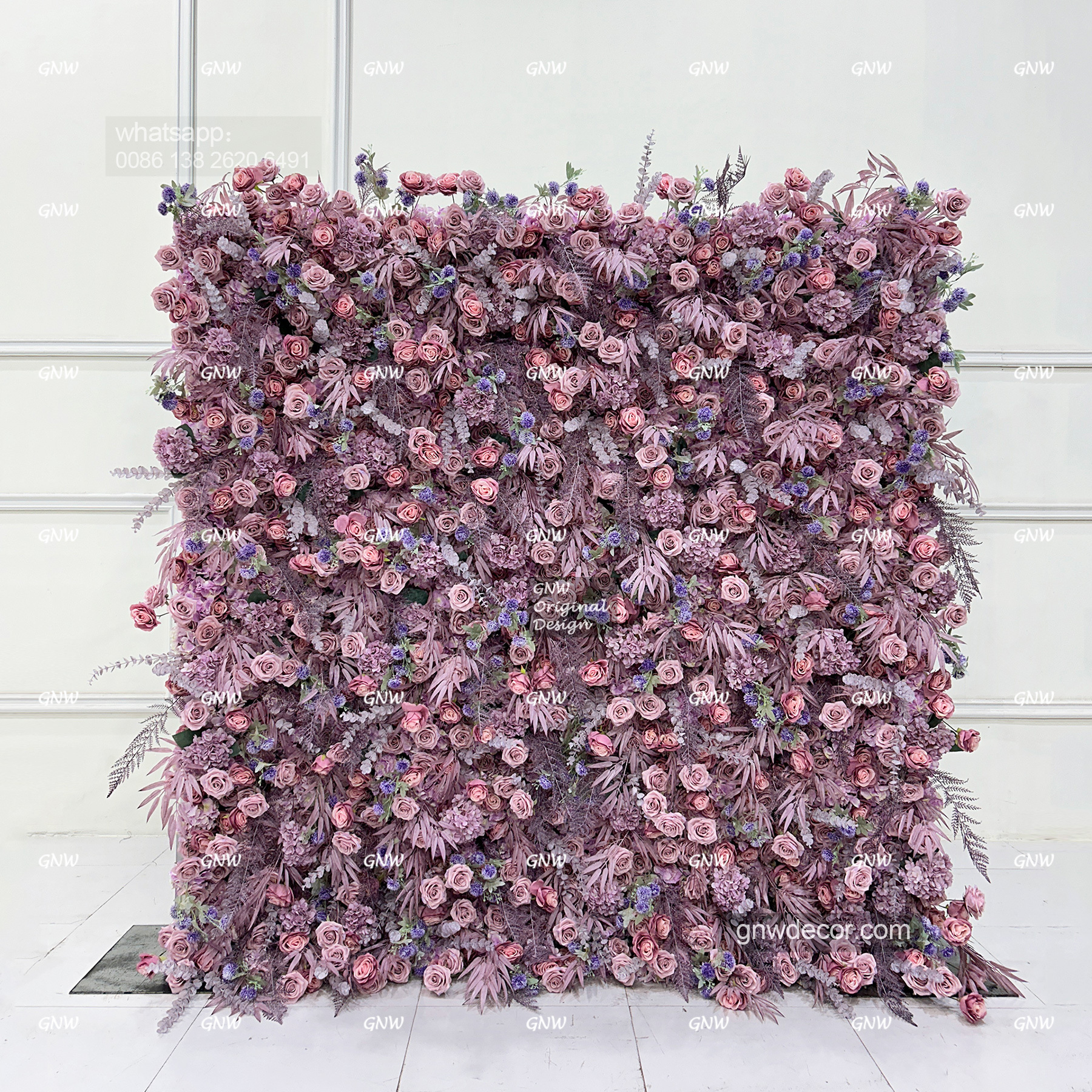 Artificial flower wall 8ft x 8ft