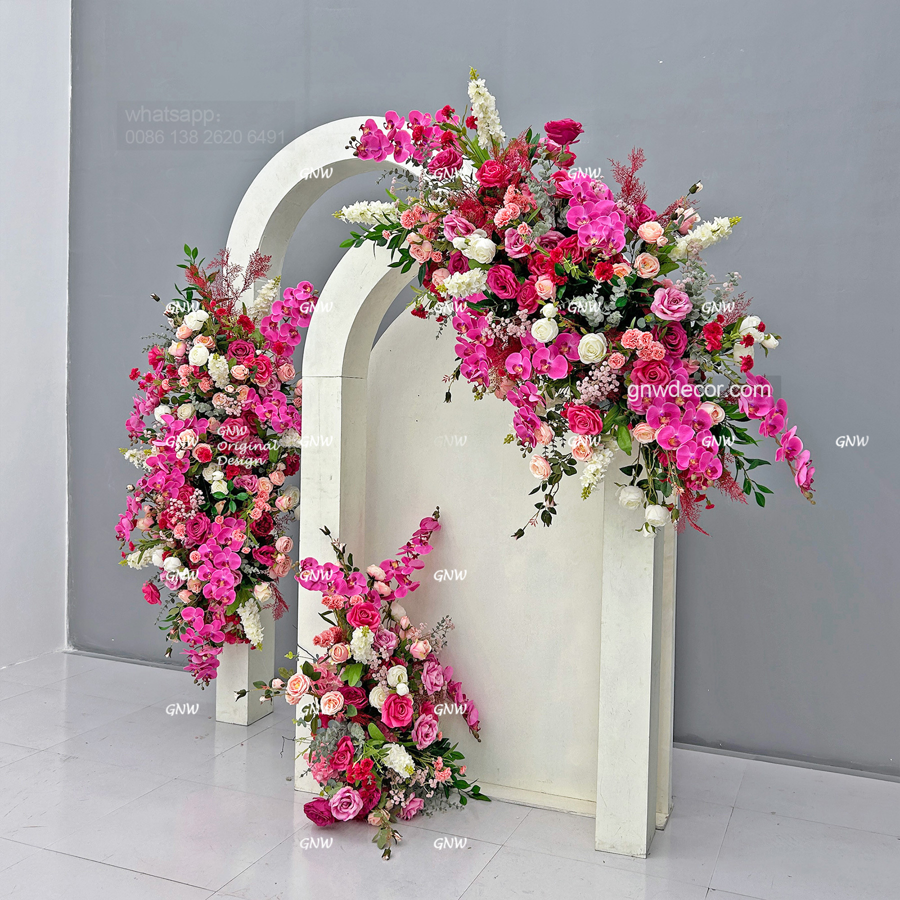 Artificial flower arch : other shape